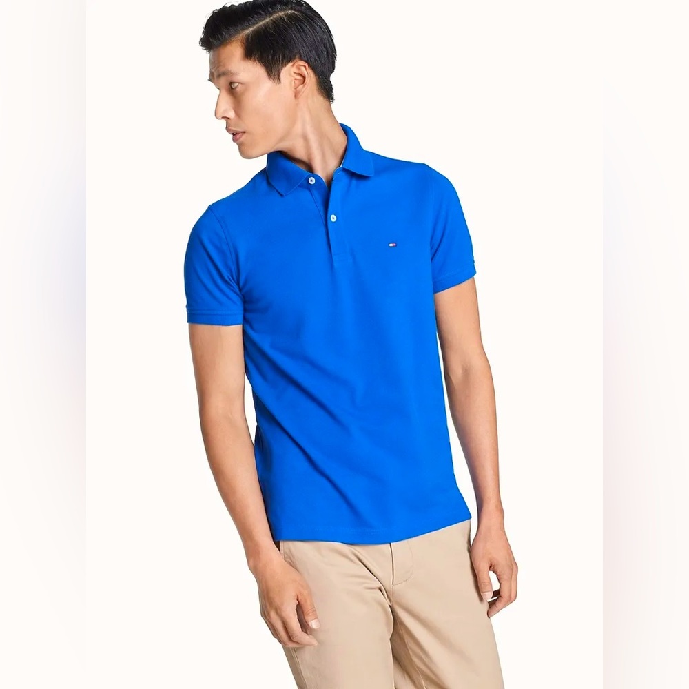 TOMMY HILFIGER YOUTH BOYS THFLEX SLIM FIT SHORT SLEEVE POLO